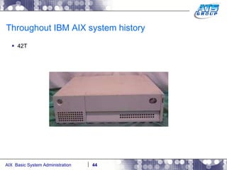 Throughout IBM AIX system history 42T 