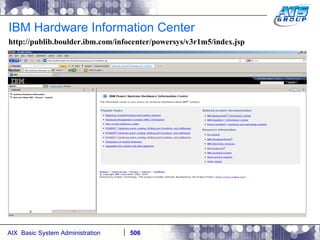 IBM Hardware Information Center http://publib.boulder.ibm.com/infocenter/powersys/v3r1m5/index.jsp 
