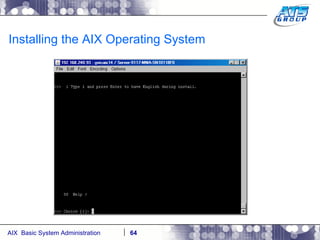 Installing the AIX Operating System 