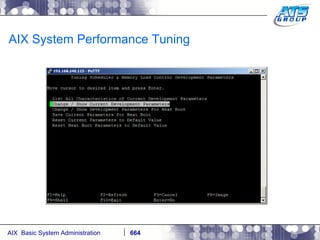 AIX System Performance Tuning 