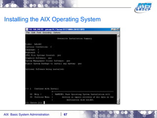 Installing the AIX Operating System 