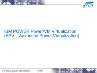 IBM POWER Power/VM Virtualization (APV – Advanced Power Virtualization) 