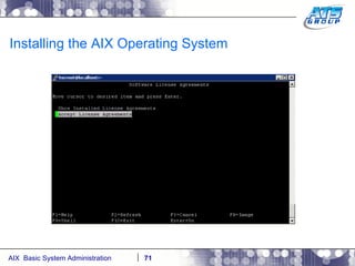 Installing the AIX Operating System 