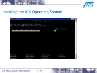 Installing the AIX Operating System 
