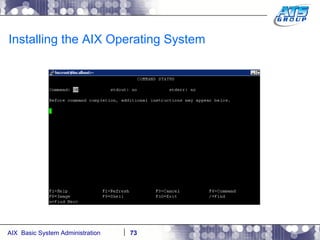 Installing the AIX Operating System 