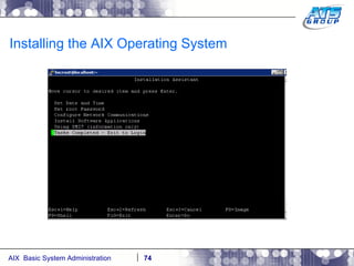 Installing the AIX Operating System 