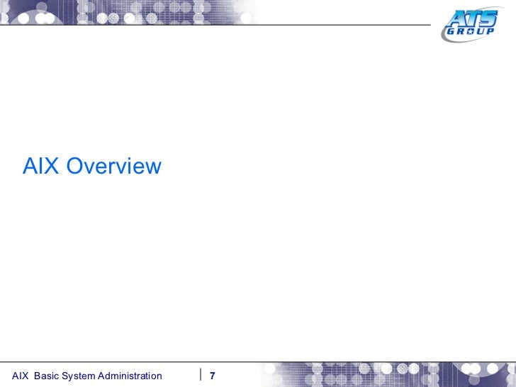 Aix overview