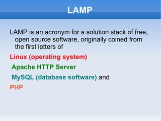 LAMP ,[object Object]