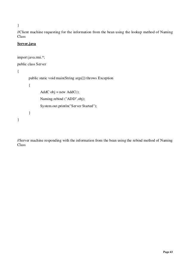 Advance Java Practical file | PDF