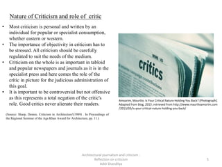 Architectural Journalism, Research Writing, and Paper Review in ...