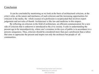 Architectural Journalism, Research Writing, and Paper Review in ...