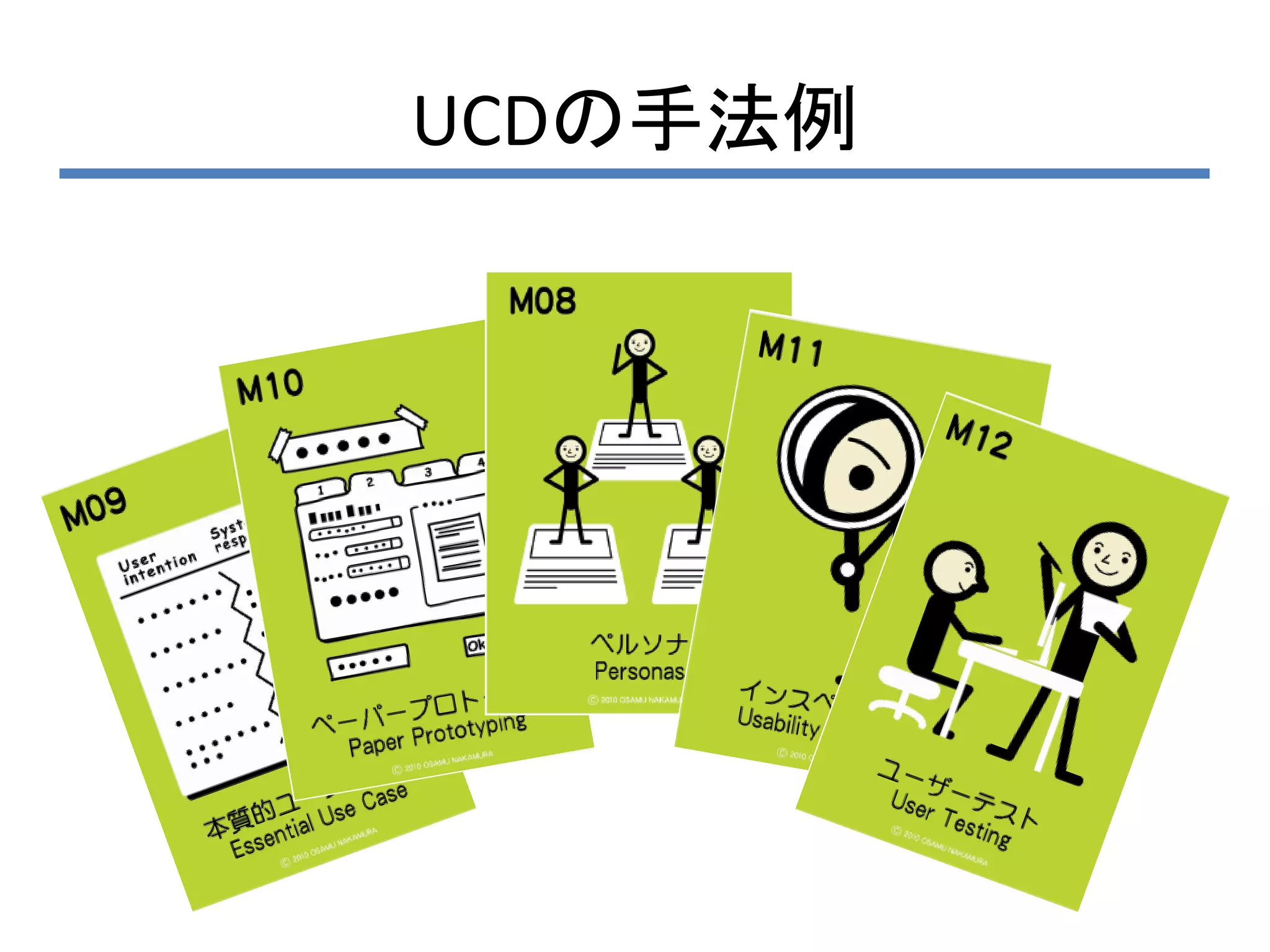 UCDの手法例
 