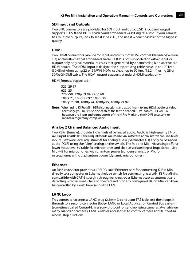 Aja ki pro_mini_manual_v4.1