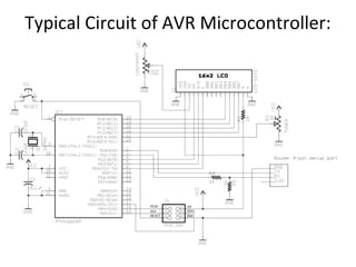 Typical Circuit of AVR Microcontroller:
 