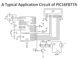 A Typical Application Circuit of PIC16F877A
 