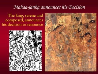 Ajanta Paintings- Appreciation of Mahajanaka Jataka  Composition  Slide 31