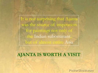 Ajanta Paintings- Appreciation of Mahajanaka Jataka  Composition  Slide 82