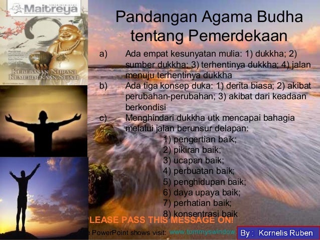 Ajaran agama membawa pemerdekaan sejati