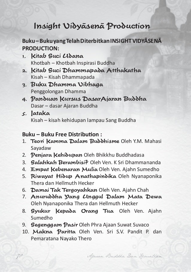 Ceramah Agama Buddha Yang Singkat Penggambar