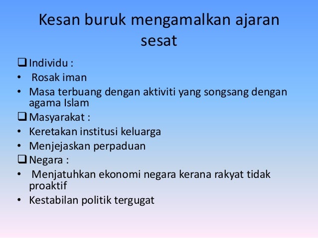ajaran sesat tingkatan 5
