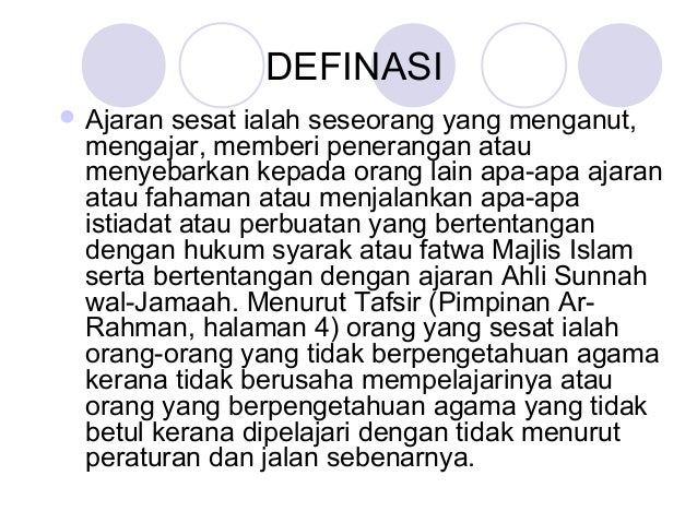 AJARAN SESAT