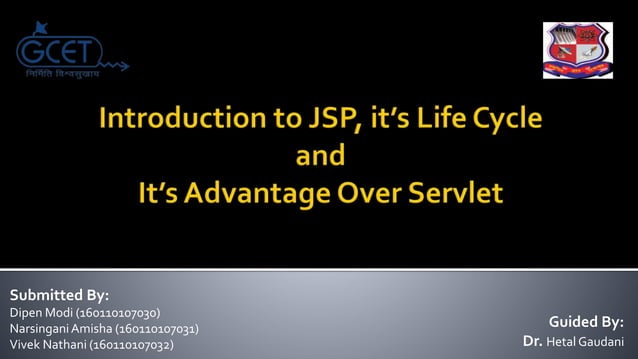 JSP overview | PPT