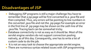 JSP overview | PPTX | Web Development | Internet