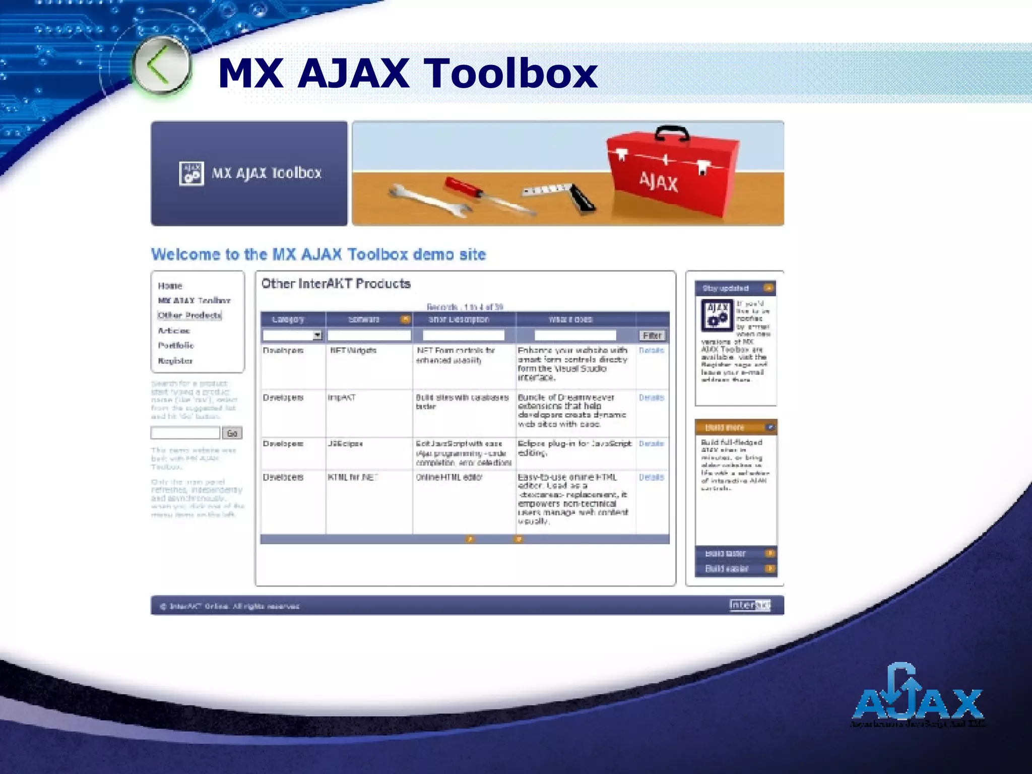 MX AJAX Toolbox 