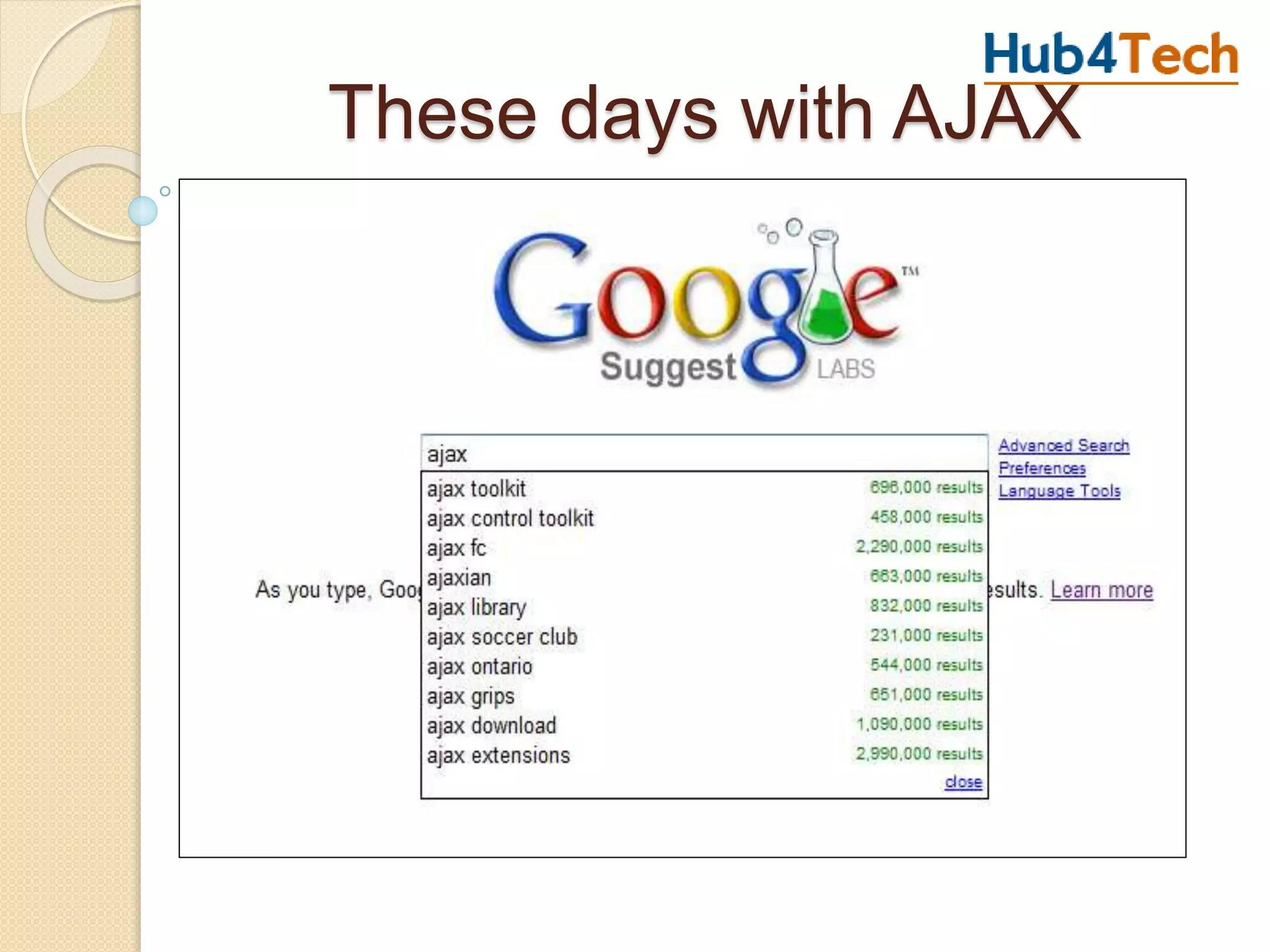 These days with AJAX
 