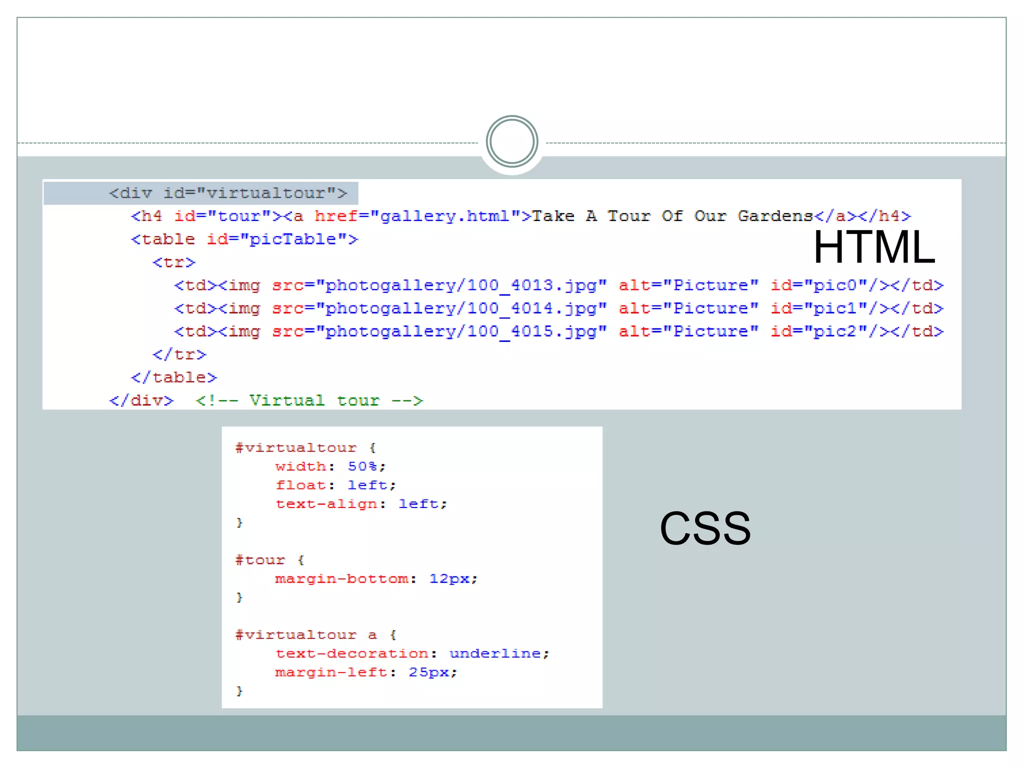 HTML
CSS
 
