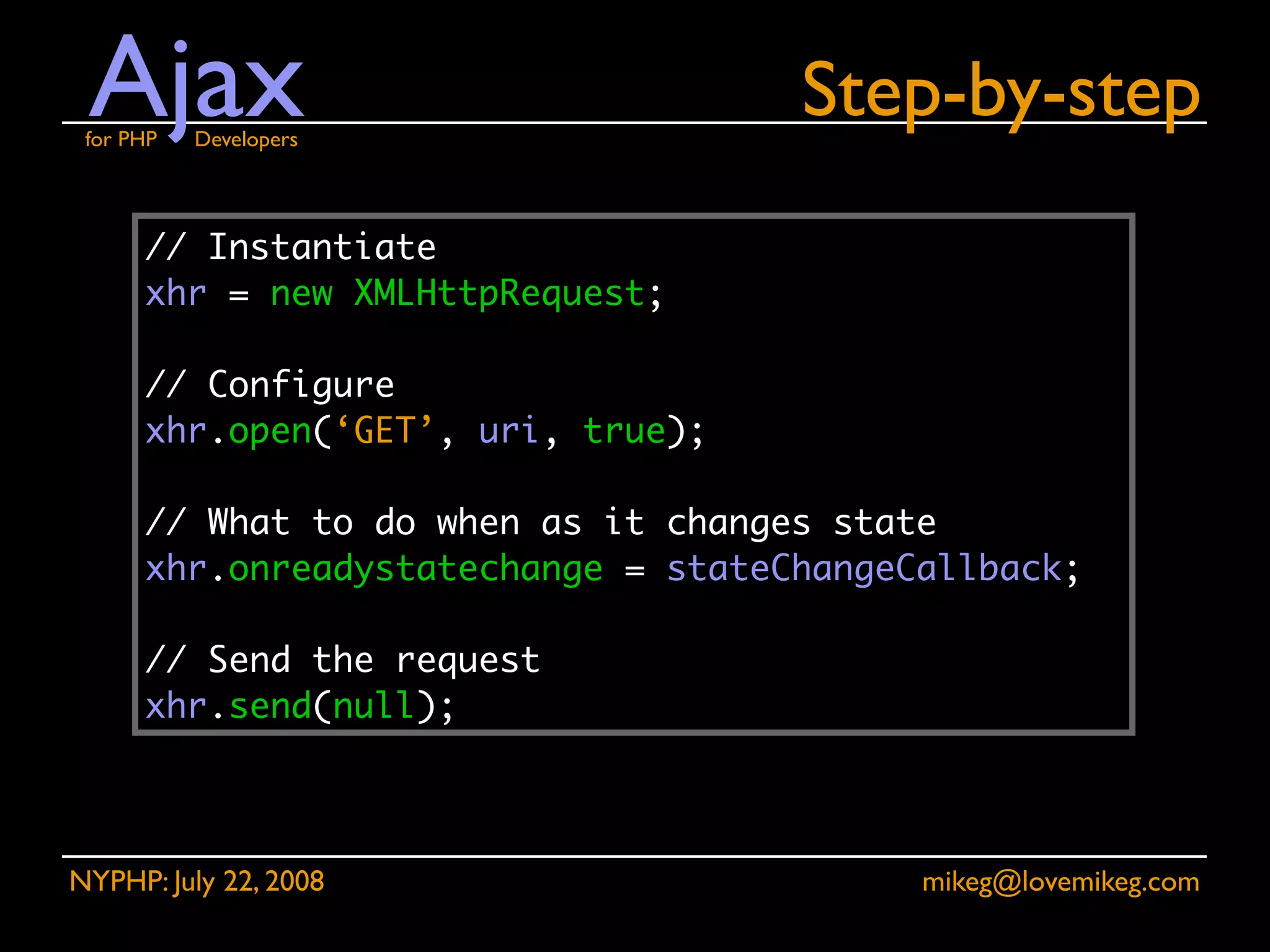 Ajax for PHP Developers