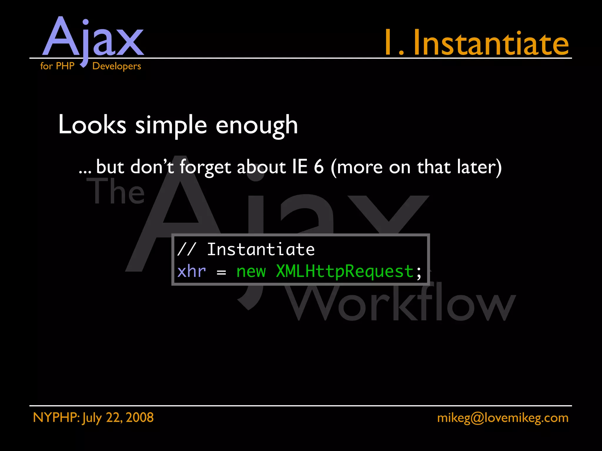 Ajax for PHP Developers