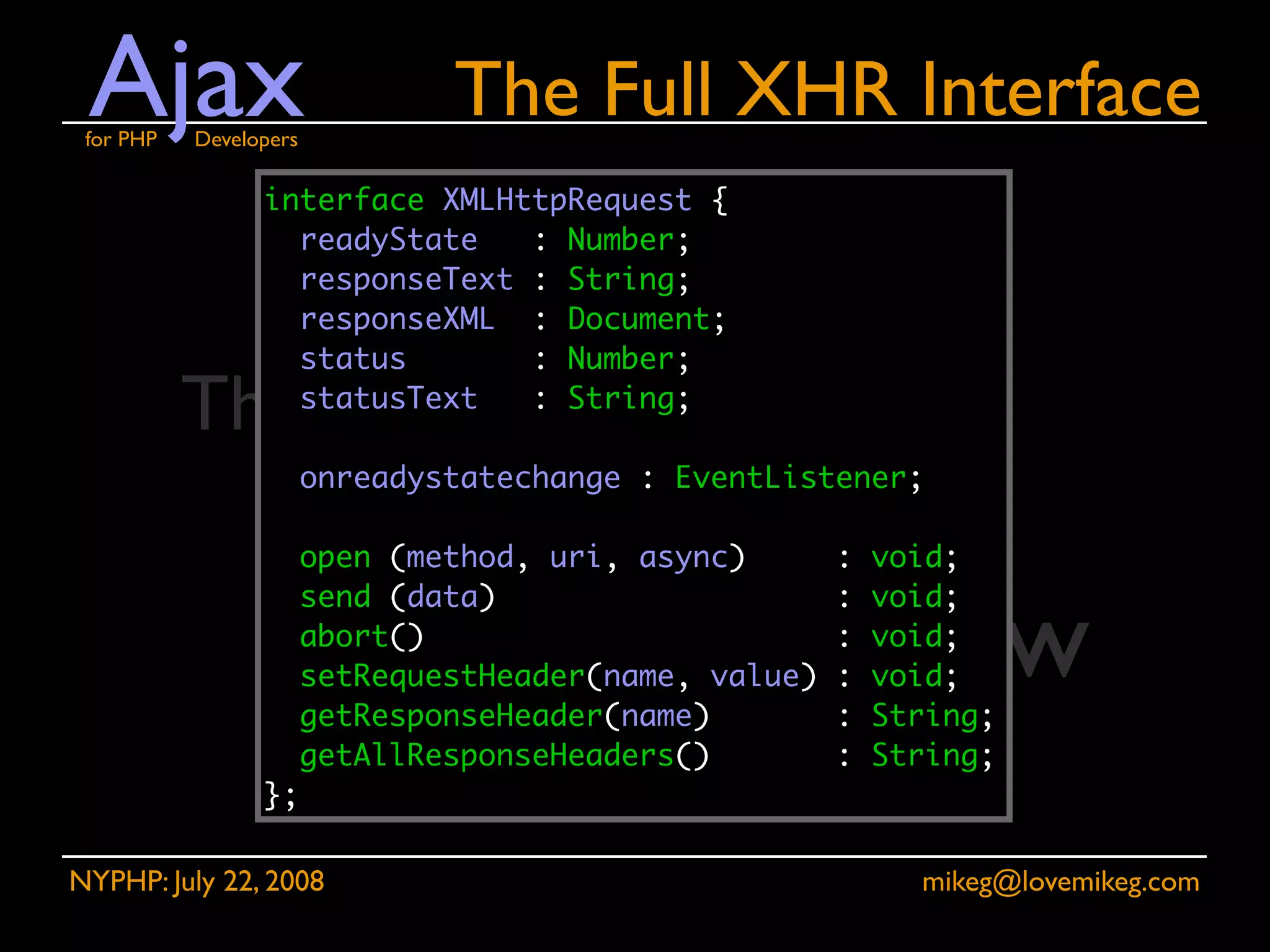 Ajax for PHP Developers