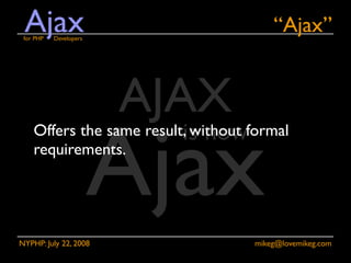 Ajax for PHP Developers