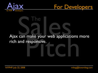 Ajax for PHP Developers