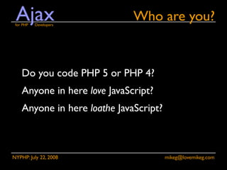 Ajax for PHP Developers