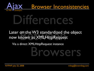 Ajax for PHP Developers