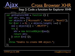 Ajax for PHP Developers