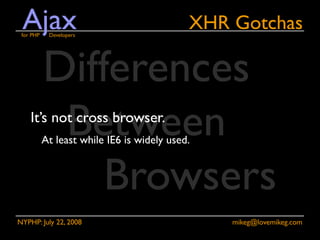 Ajax for PHP Developers