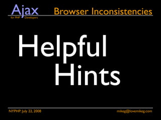 Ajax for PHP Developers