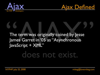 Ajax for PHP Developers