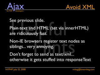 Ajax for PHP Developers