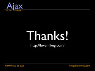 Ajax for PHP Developers