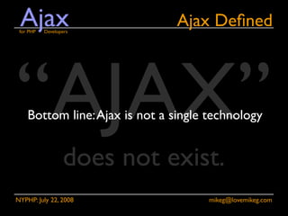 Ajax for PHP Developers