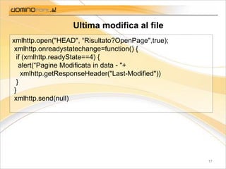 Ajax - Presente e futuro delle applicazioni web