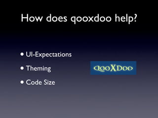 Ajax In Action 2008 - Gui Development With qooxdoo