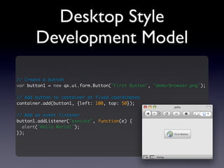 Ajax In Action 2008 - Gui Development With qooxdoo