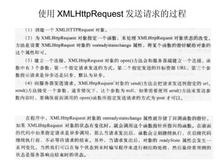 使用 XMLHttpRequest 发送请求的过程 