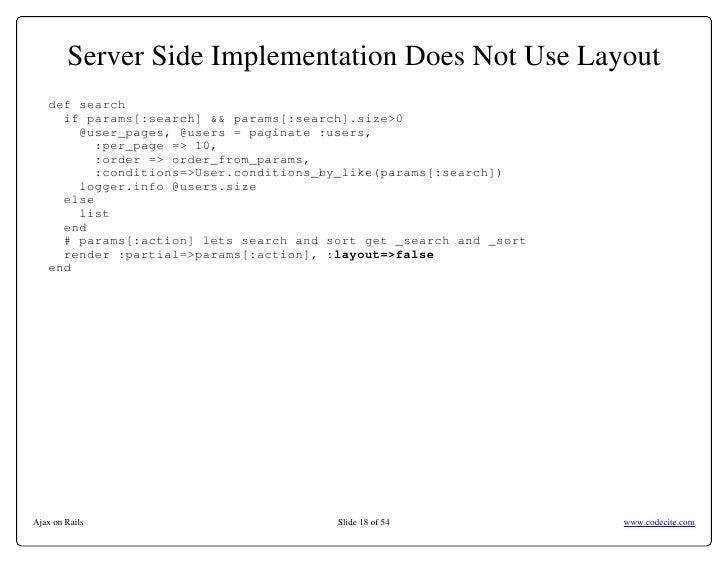 Layout False In Rails | ajax rails Layout False In Rails | ajax rails
