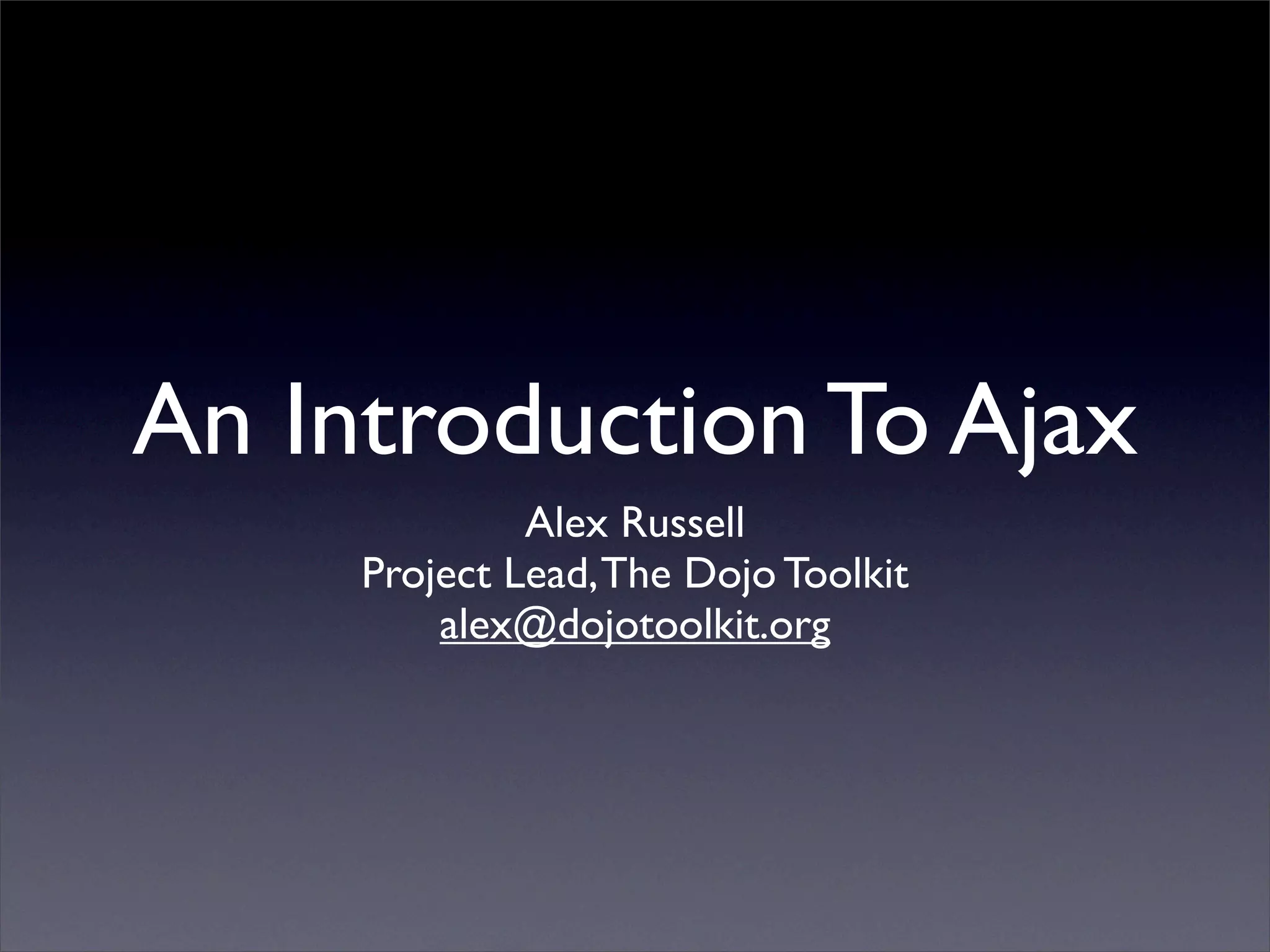 Ajax Tutorial